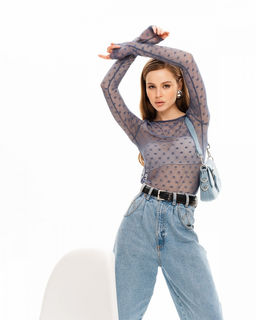 ЛОНГСЛИВ ИЗ СЕТКИ 458.9.3 - Sahar art lab фото 5