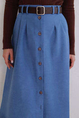 Юбка на пуговицах длины миди - Martichelli фото 57