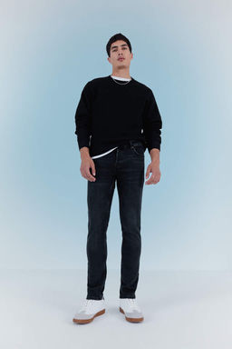 Джинсовые брюки скинни Wiser Carlo очень узкого кроя с нормальной талией и очень узкими штанинами - Defacto фото 9