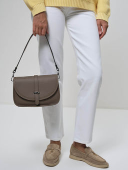 Кожаная сумка Suzy DBR 31110 таупе