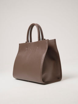 Сумка кожаная шоппер Deboro 30638 коричневый торф