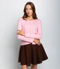 Кардиган #КТ9035 (3), розовый