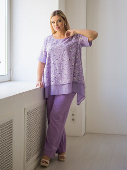 Туника 1411 сиреневый - Novita фото 7
