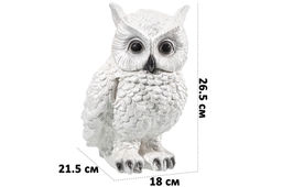 Копилка 21,5*18*26,5 см "Филин" белый перламутр