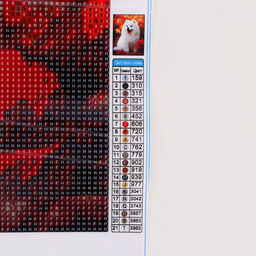 Алмазная вышивка полное заполнение "Собачка", 30*40 см, на холсте