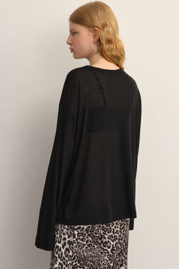 Лонгслив из трикотажа прямого силуэта - Mollis фото 4