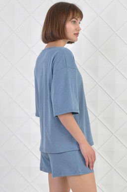 Арт. 9114 Пижама с шортами 42-50 (5 шт) Цвет:верх- грязно-голубой, низ- грязно-голубой - Калинка фото 15