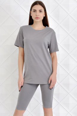 Арт. 5618 Костюм с бриджами 42-50 (5 шт) Цвет:верх- грязно-голубой, низ- грязно-голубой - Калинка фото 7