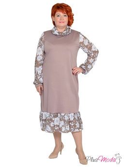 Платье Модель №1366 размеры 44-84 - Plusmoda фото 2