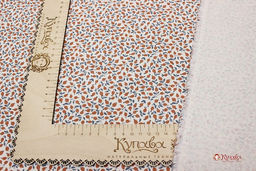 Теплый хлопок Россыпь бутончиков цв.терракотовый, ш.1.5м, хлопок-100%, 158гр/м.кв - Купава фото 3