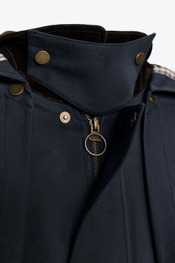 HOODED CONTRAST LAPEL TRENCH COAT ZW COLLECTION - Zara фото 8