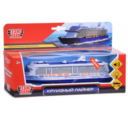 Машина металл Круизный лайнер, 20 см, свет+ звук, инерционная