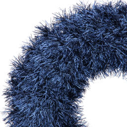 Венок декоративный TINSEL "Яркие переливы" 38 см, Сапфир