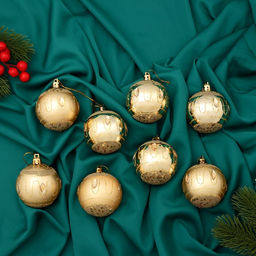 Ёлочные игрушки Карнавальная ночь, шары новогодние, d=5.5 см, набор 8 шт., золото