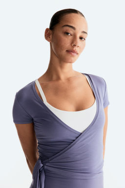 Top de deporte cruzado en modal - H&m фото 3