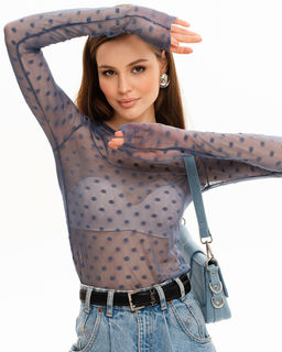 ЛОНГСЛИВ ИЗ СЕТКИ 458.9.3 - Sahar art lab фото 2