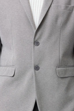 TRENDYOL MAN Gri Regular Fit Dokulu Rahat Esnek Kumas Blazer Ceket TMNAW22CE0235 - Trendyolmilla фото 5