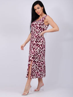 Туника Небо розовая, трикотаж - Малина фото 3