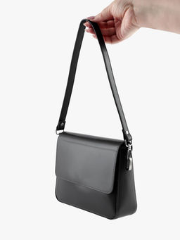 Ручка для сумки, с карабинами, 60±1 см, 1.8 см, чёрная