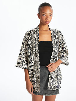 ?al Yaka Oversize M?slin Kad?n Kimono