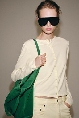 100% COTTON BUTTON-UP T-SHIRT - Zara фото 4