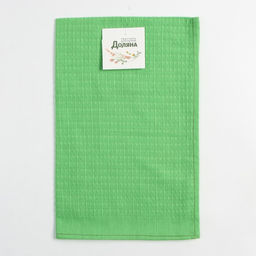 Набор полотенец Доляна цв. светло-зелёный, 40х60 см - 2 шт, 100% хл, вафля 170 г/м2  фото 5