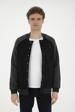 U. S. Polo Assn / Мужской черный вязаный кардиган