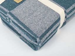 20С30-ШР/у./л.суп/ст 210*200 Плед "Клетка" цв. 250 рис. 4 синий