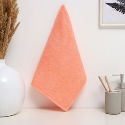 Полотенце махровое Этель 30*60 см, цв. персиковый, 100% хлопок, 340 г/м2