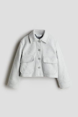 Chaqueta camisera de fieltro