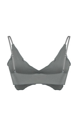 TRENDYOLMILLA Gri Seamless/Dikissiz Ip Ask?l? Balensiz Kaps?z Bralette Orme Sutyen THMAW24SU00033 фото 8