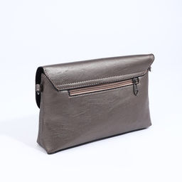 Сумка женская кросс-боди на магните, 24×6×14 см, однотонная, бронзовая