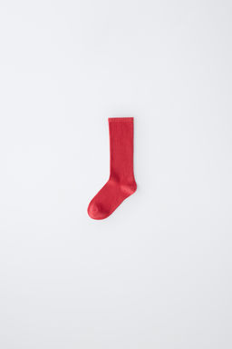 CALCET?N LARGO LISO RIB / Rojo