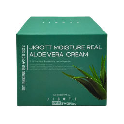 Интенсивно увлажняющий крем для лица с экстрактом алоэ (Moisture Real Aloe Vera Cream) Jigott, Корея, 150 мл Акция