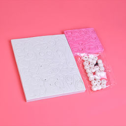 Конструктор "Белый котик" (51 дет.) в коробке