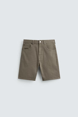 BERMUDA DENIM REGULAR FIT / Verdoso