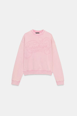 FADED SLOGAN SWEATSHIRT