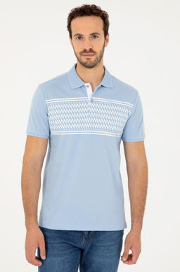 Мужская голубая футболка Неожиданная скидка в корзине - U.s. polo assn фото 3