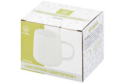 Кружка 300 мл 12*8,5*8,5 см Веточки-цветочки - Elan gallery фото 6