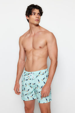 TRENDYOL MAN Mavi Bask?l? Standart Boy Deniz Sortu TMNSS20DS0014 - Trendyolmilla фото 3