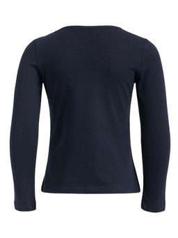 Лонгслив Апрель хлопок темно-синий  фото 2