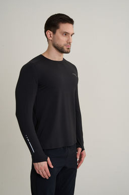 Лонгслив Черный ANTA RUNNING LS Tee  фото 3