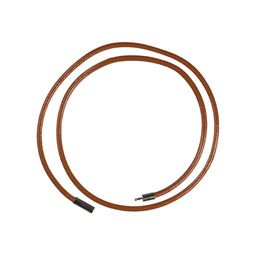 Zlatka Шнур кожаный с замком LCC-01 45 см d 2.5 мм 10 х 1 шт №08 коричневый