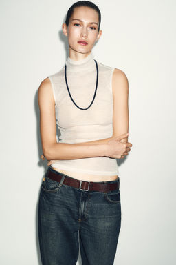 WOOL SLEEVELESS TOP - Zara фото 2