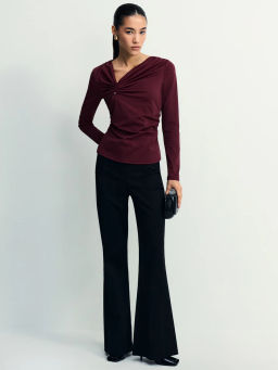 Лонгслив с декоративным узлом / Zarina фото 2