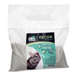 Песок для шиншилл Пижон в пакете, 1,5 кг