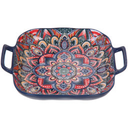 Форма керамическая для запекания "Марракеш" синяя 22,5*18,5*5см