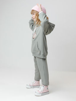 КР 302165/хаки 6206 к663 джемпер (худи) для дев - Crockid фото 4