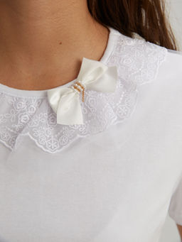 Блузка белый 181231101а - Nota bene фото 16