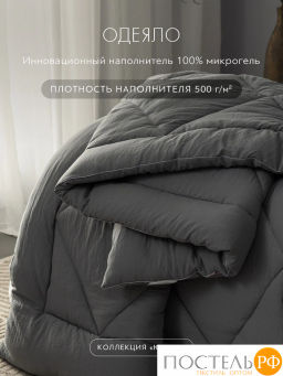 Одеяло SleepIx ЮТАКА мкрфбр.washed cotton/микрогель Airsoft, св.сер - Sleep ix фото 2